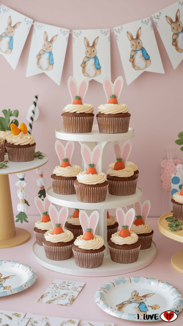 Peter rabbit cupcake ideas