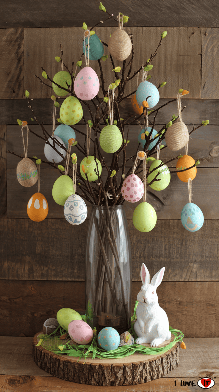 diy rustic easter tree