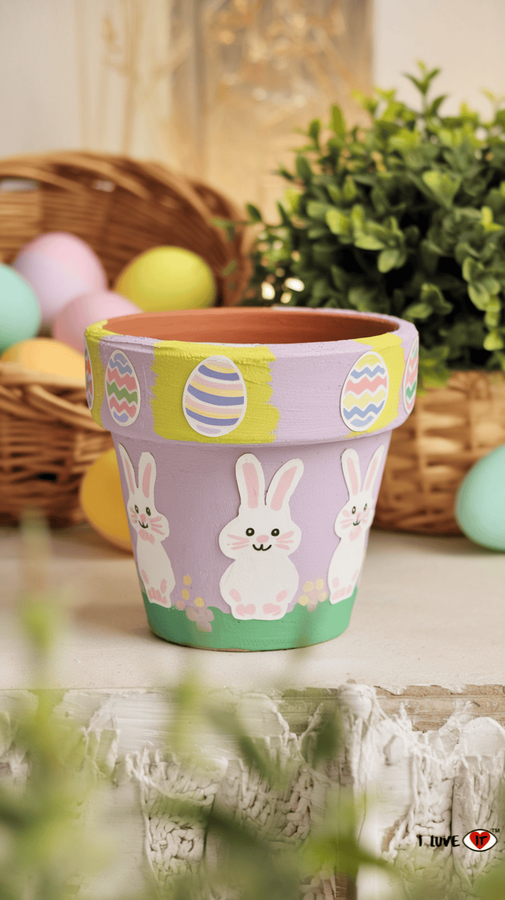 diy spring flower pot