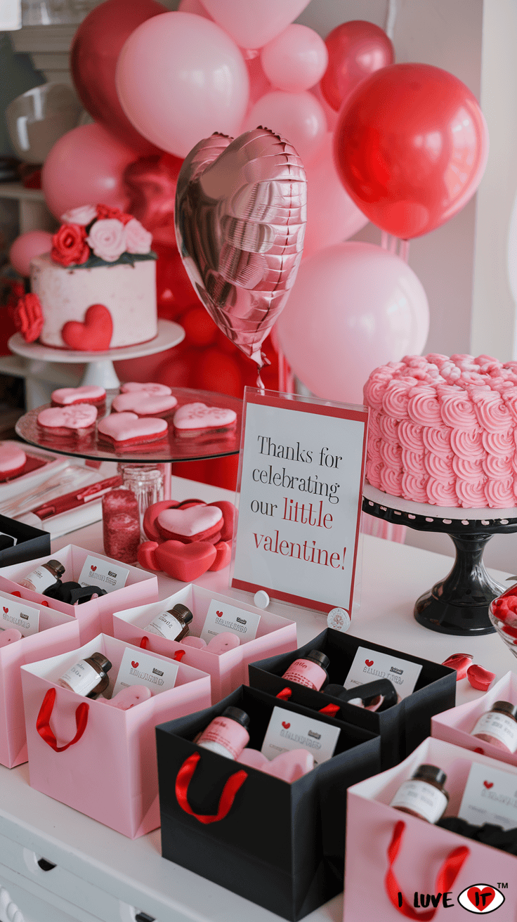 valentine baby shower favors