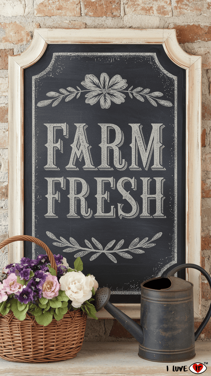 vintage chalkboard design