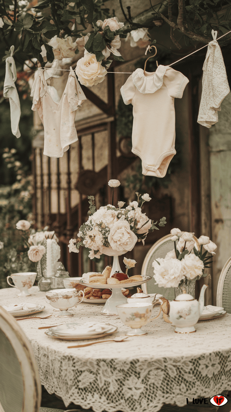 garden vintage baby shower 2