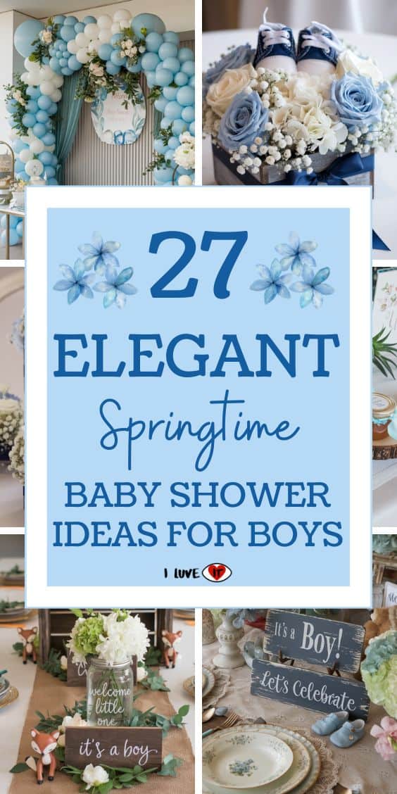 elegant springtime baby shower ideas for boys