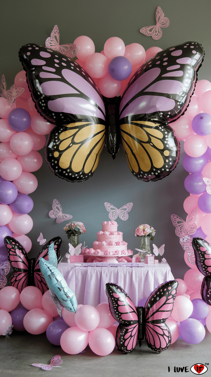 butterfly balloons