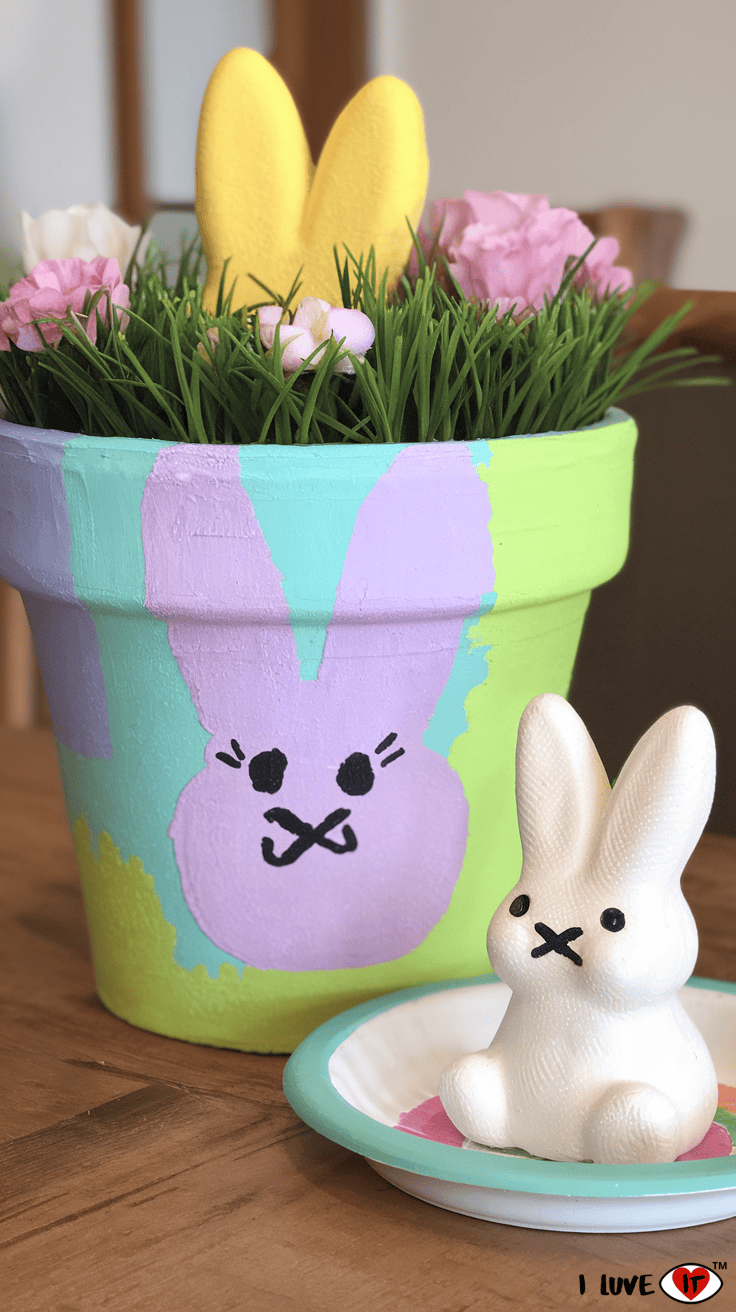 bunny planters peeps crafts