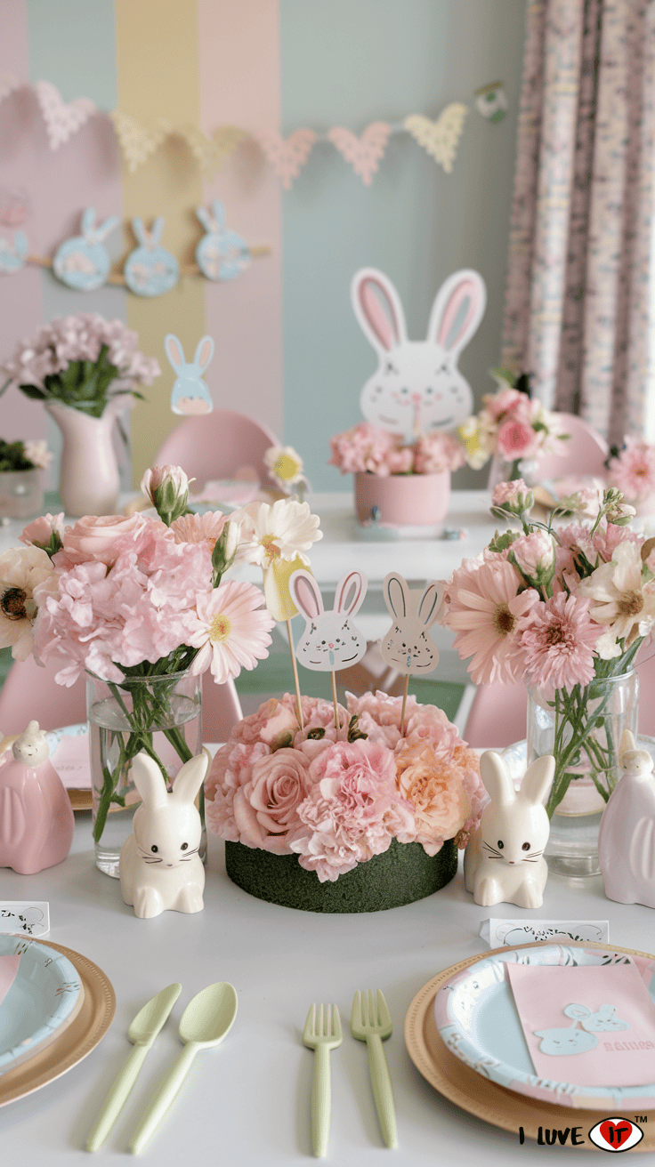 bunny centerpieces