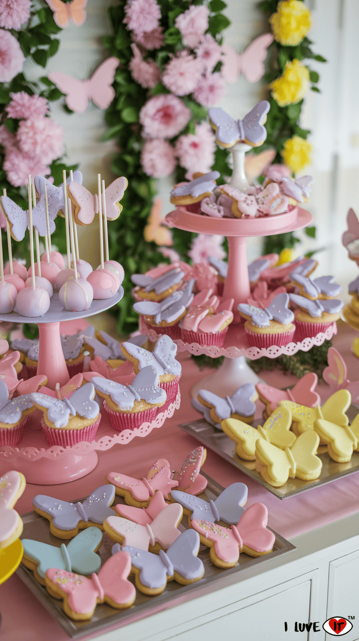 butterfly dessert table ideas