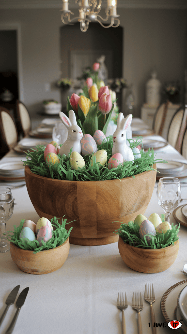 easter centerpieces dough