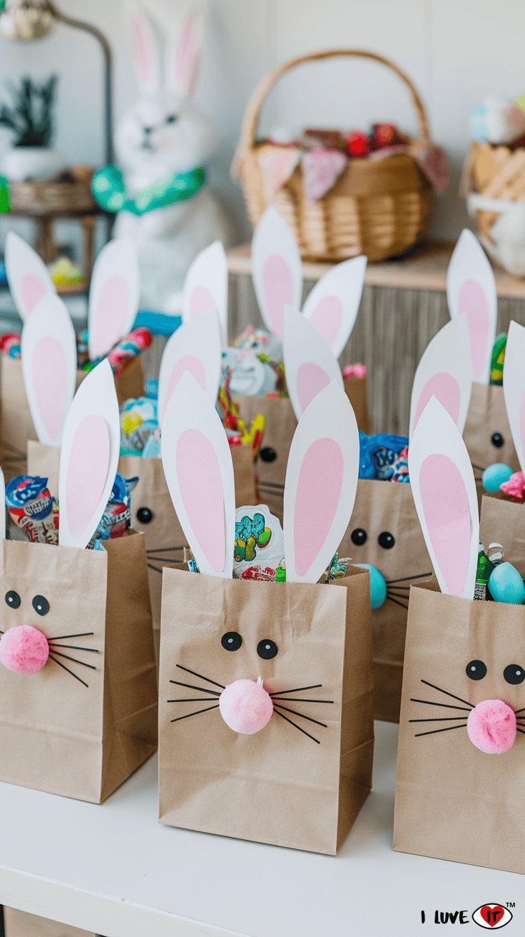 easter treat bags bunny