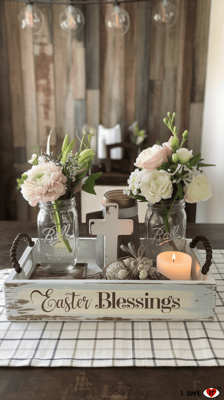 christian table decor easter