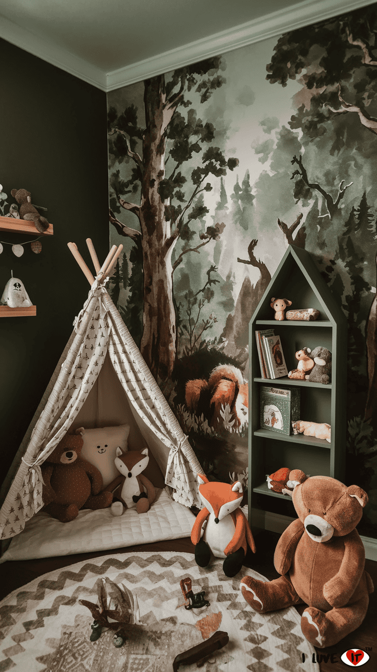 woodland nursery forest themed