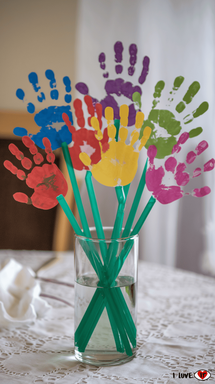 spring crafts for kids handprint