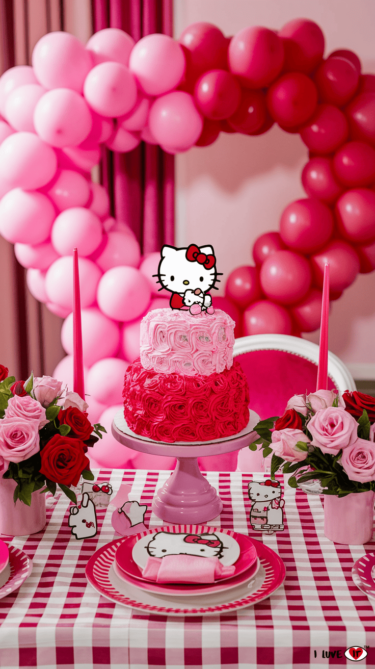 hello kitty table decor ideas