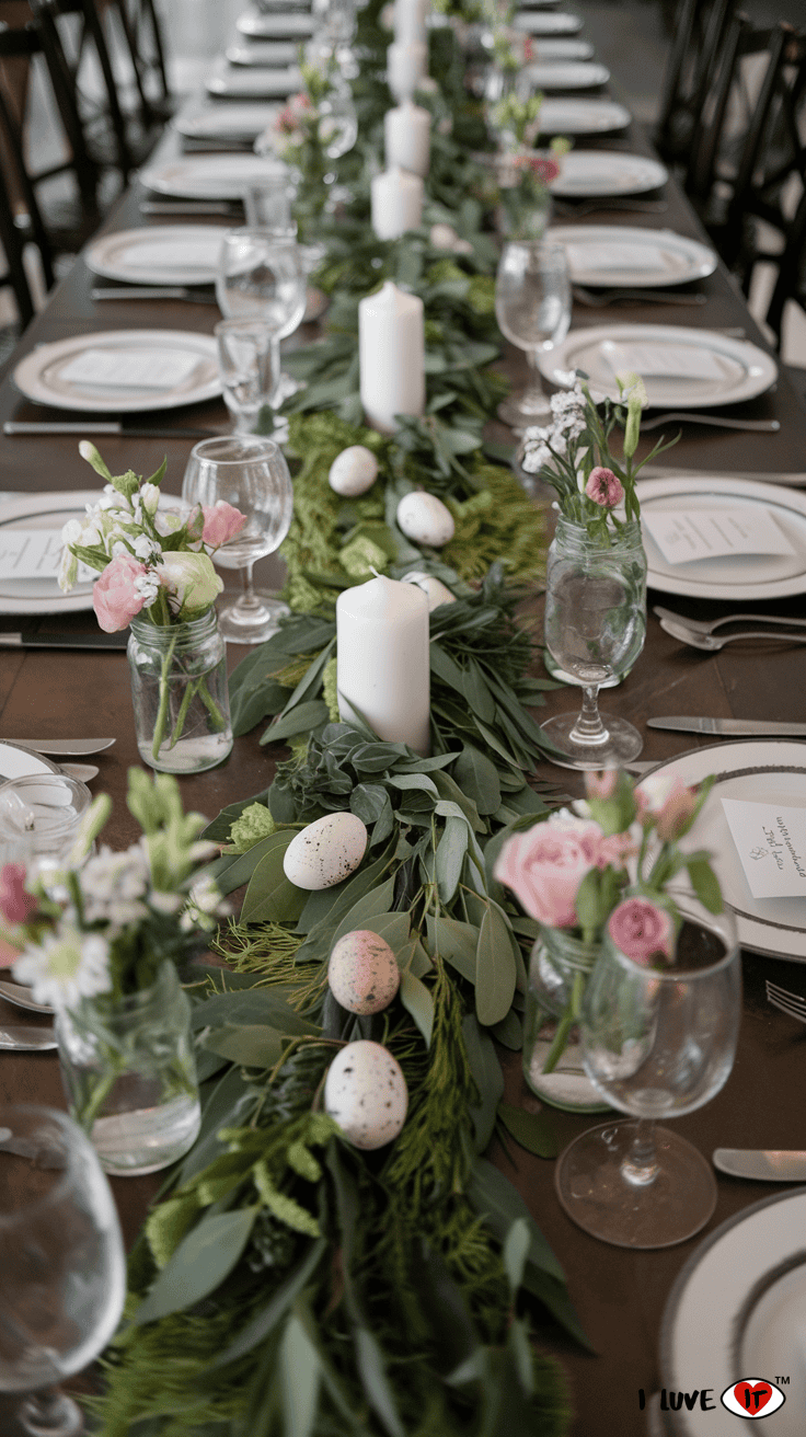 table setting easter