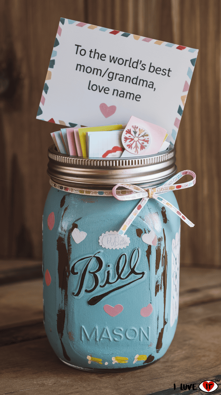 mothers day mason jar craft