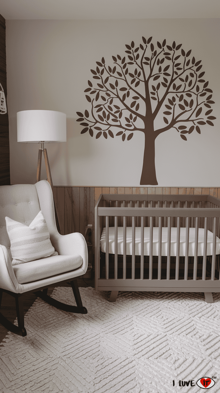 neutral woodland nursery