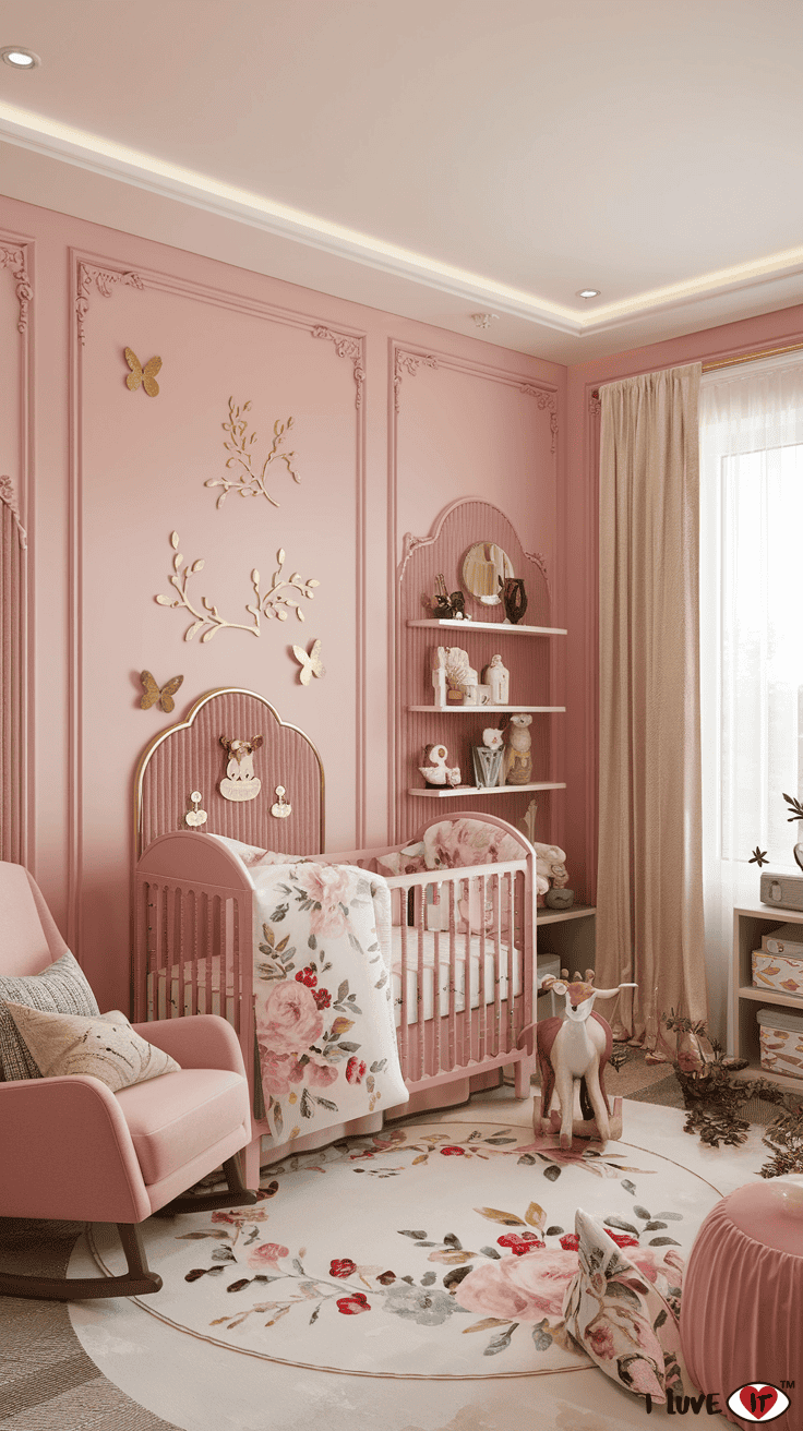 woodland nursery pink