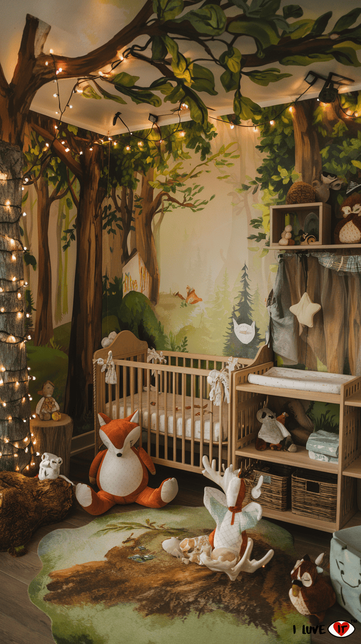 woodland nursery whimsical