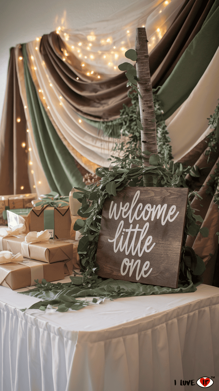 woodland baby shower ideas