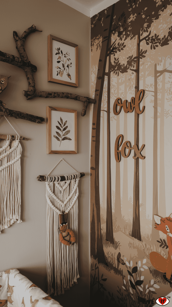 Image showcasing 13 Woodland Nursery Ideas for a Cozy and Enchanting Space - I Luve It
