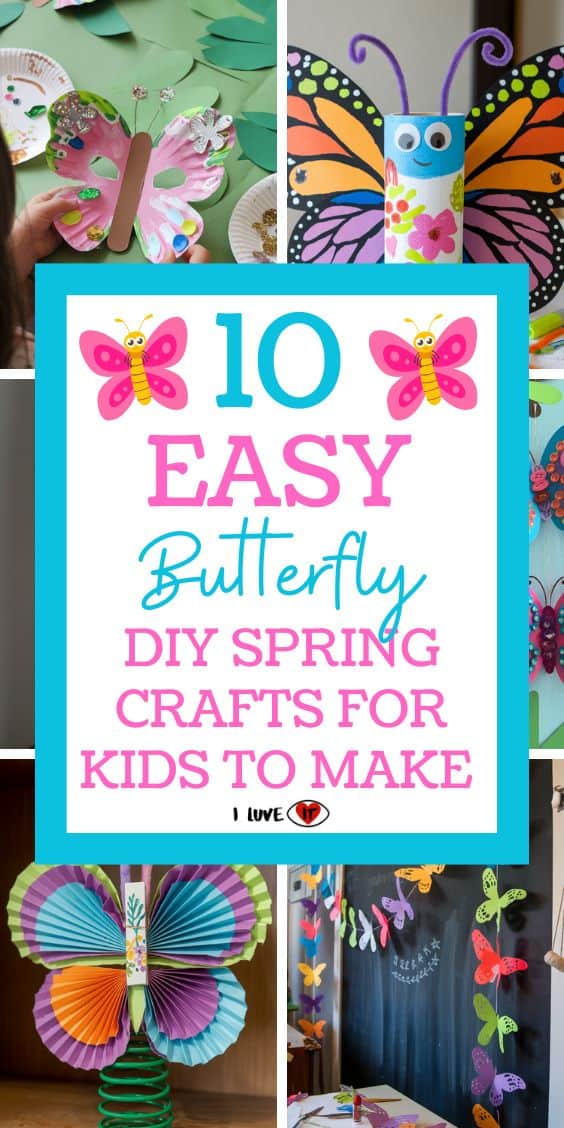 diy butterfly spring crafts for kids