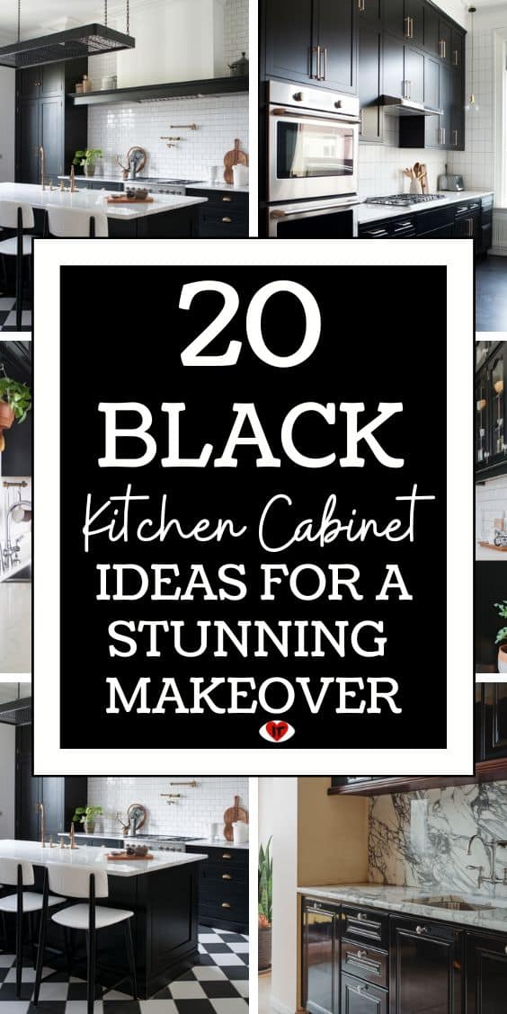 black kitchen cabinet ideas