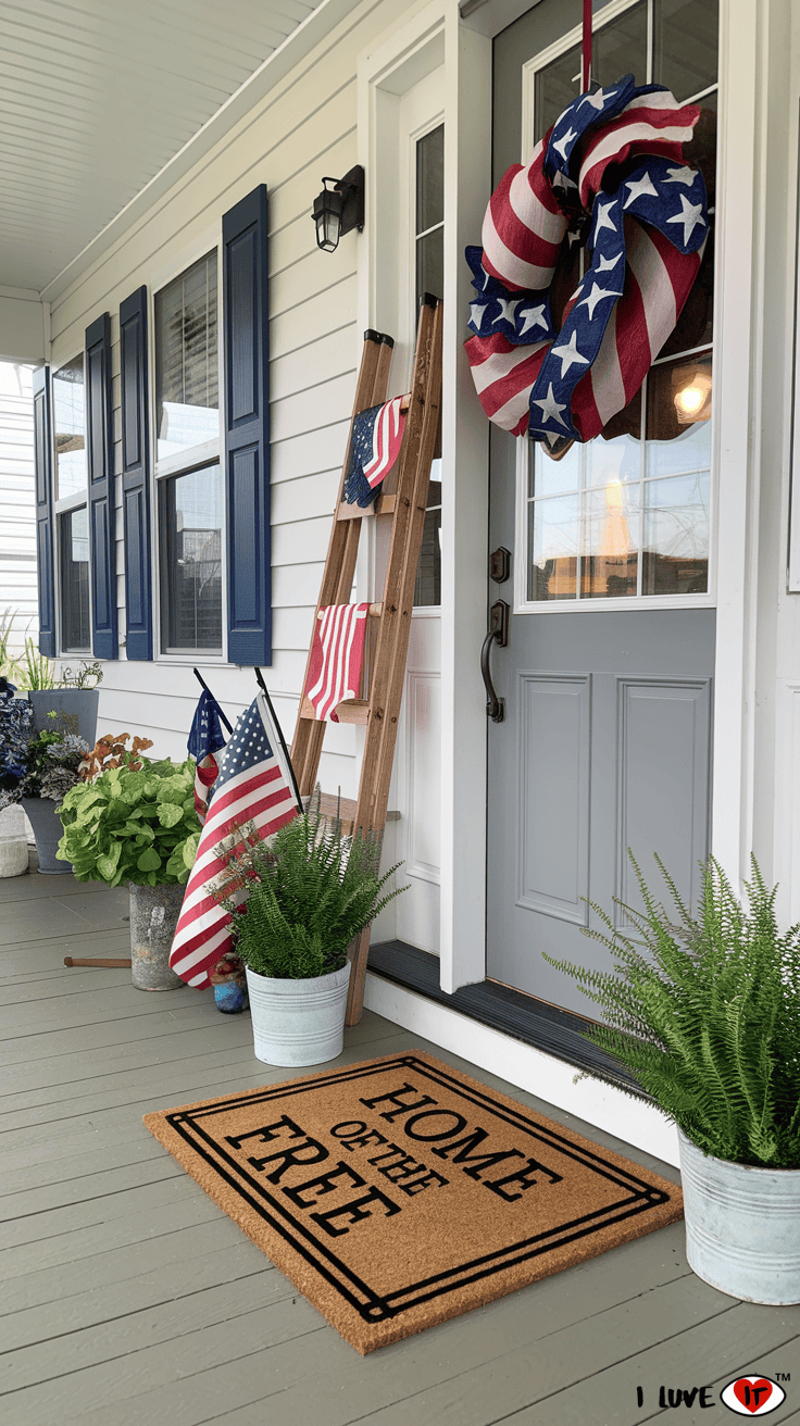 diy Memorial Day mat