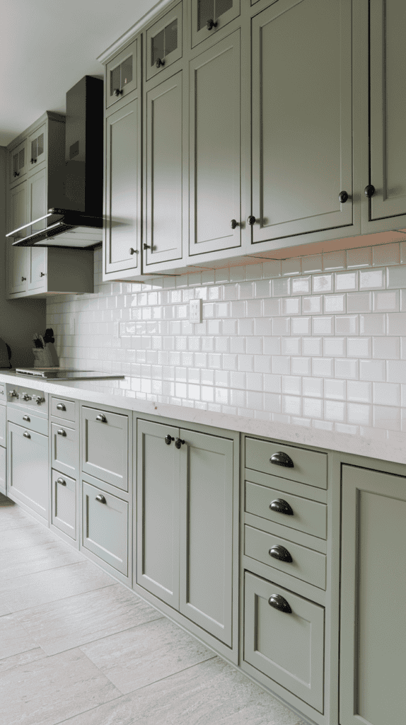 25 Beautiful Sage Green Kitchen Cabinet Ideas - I Luve It