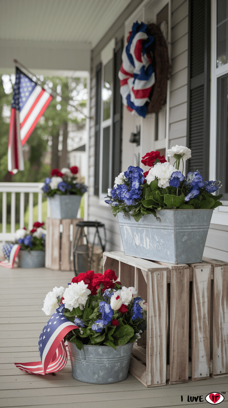 Memorial Day planters