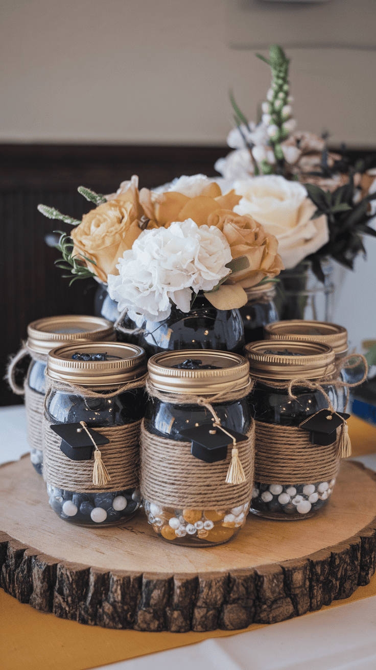 creative diy graduation centerpieces