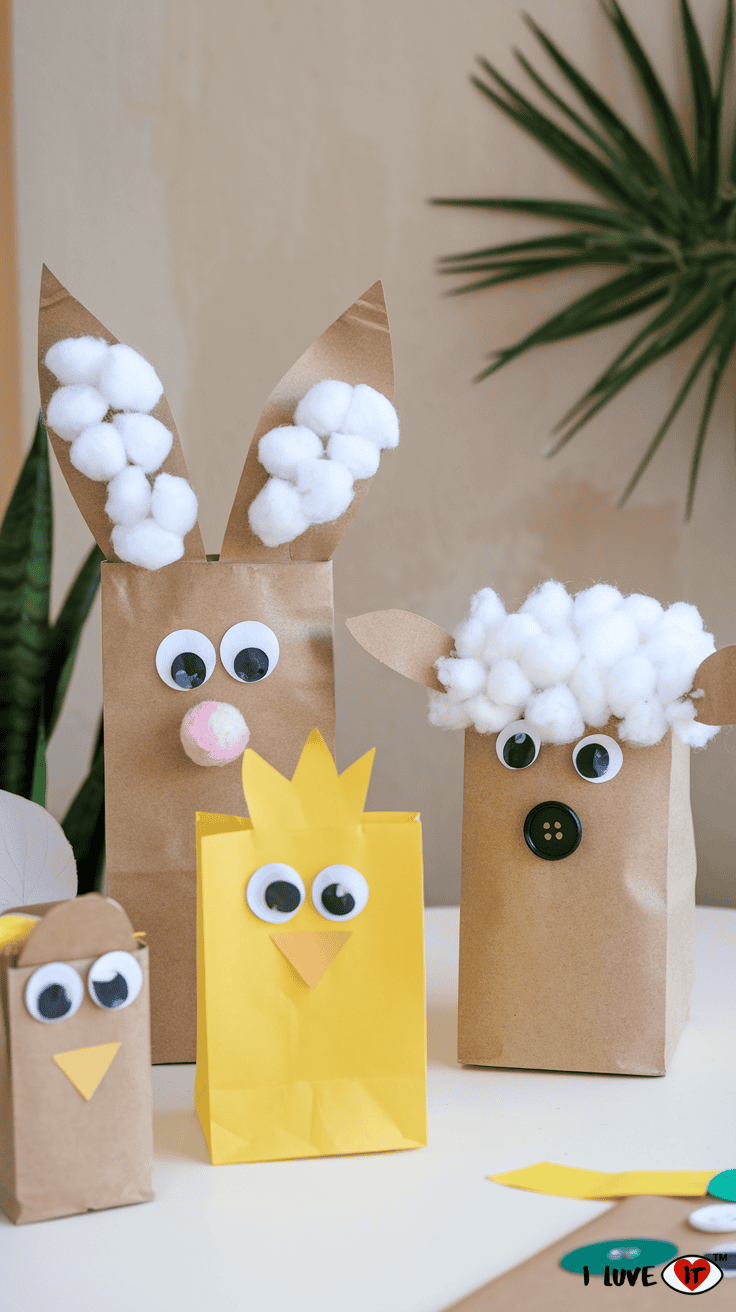 spring paper bag crafts