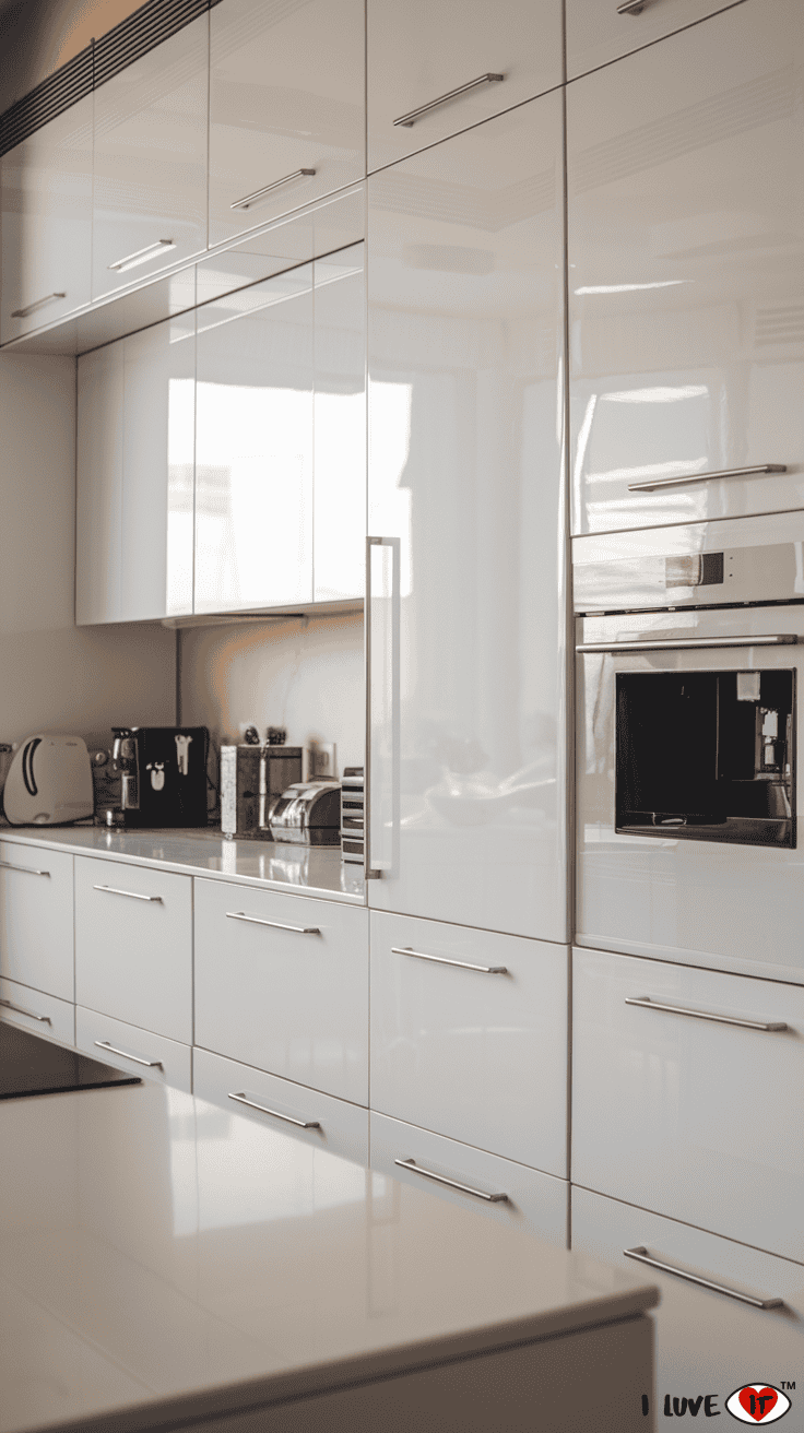 kitchen cabinets white modern