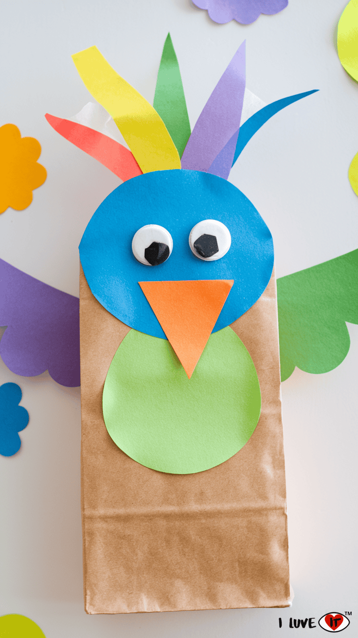 paper bag bird crafts for kids