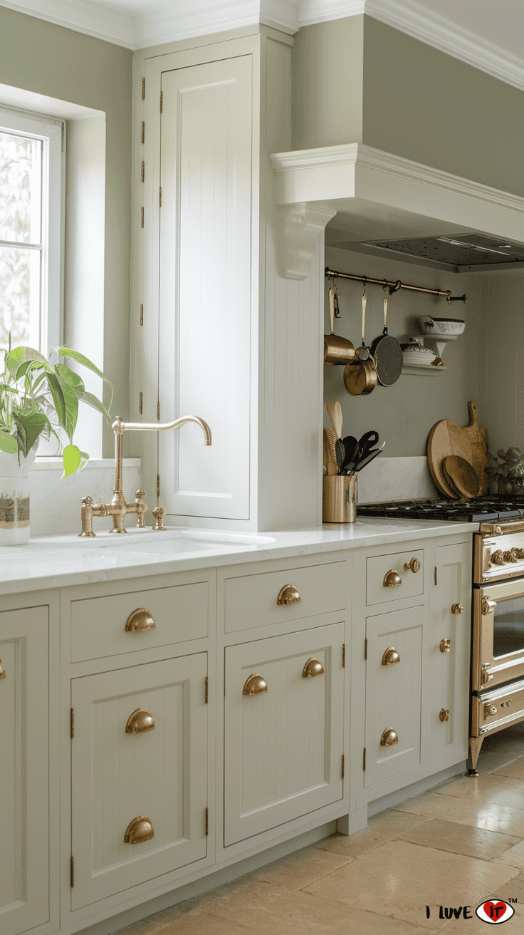 kitchen cabinets sage green