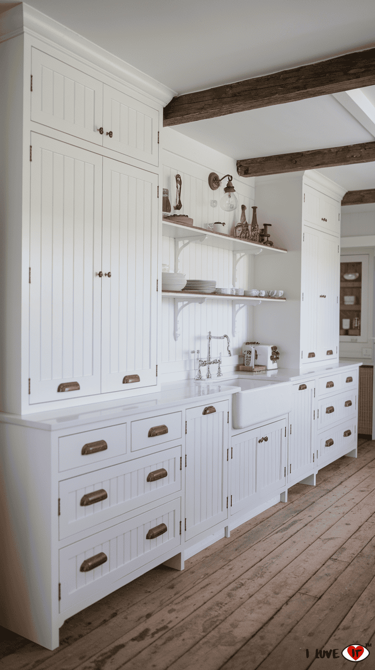 farmhouse kitchen cabinet white 