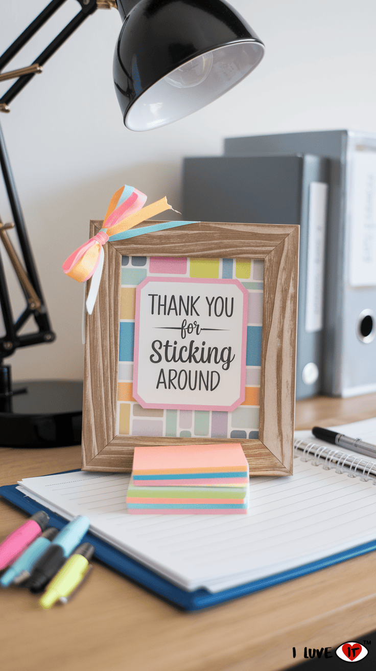 diy sticky note gift