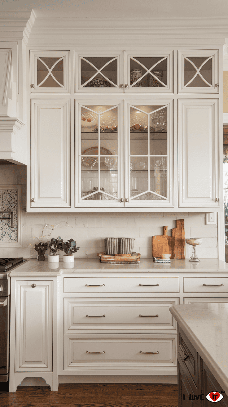 white transitional kitchen cabinets