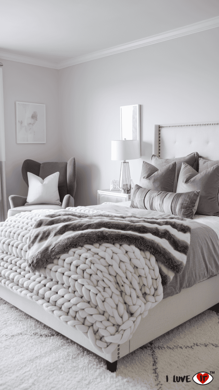 20 Stunning Gray and White Bedroom Ideas for Every Style - I Luve It