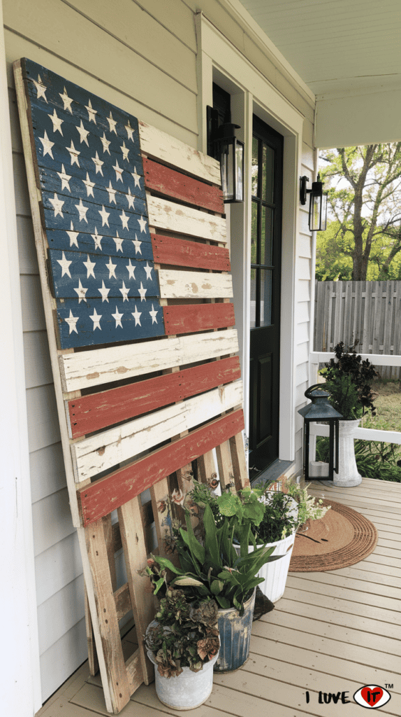 14 Fourth of July Patriotic Front Porch Decor Ideas - I Luve It
