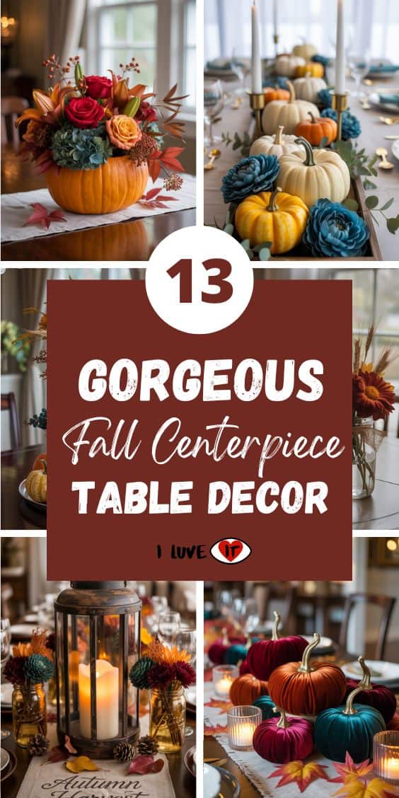 fall centerpieces for dining room table