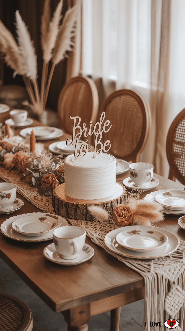 fall boho shower