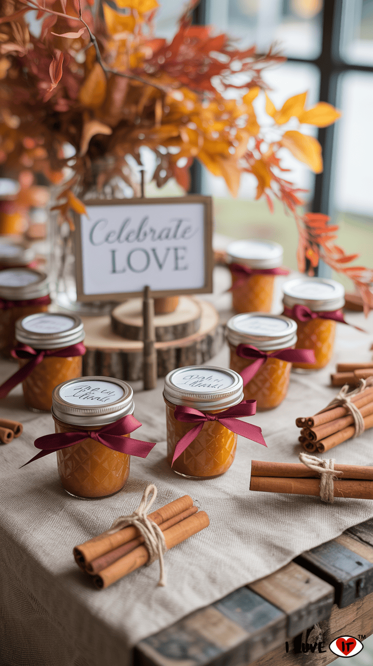 fall shower favors