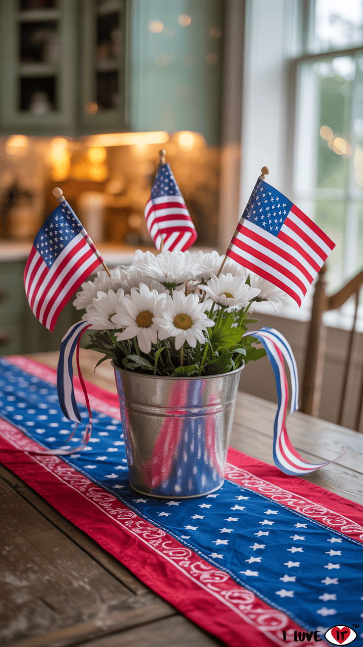 patriotic centerpiece