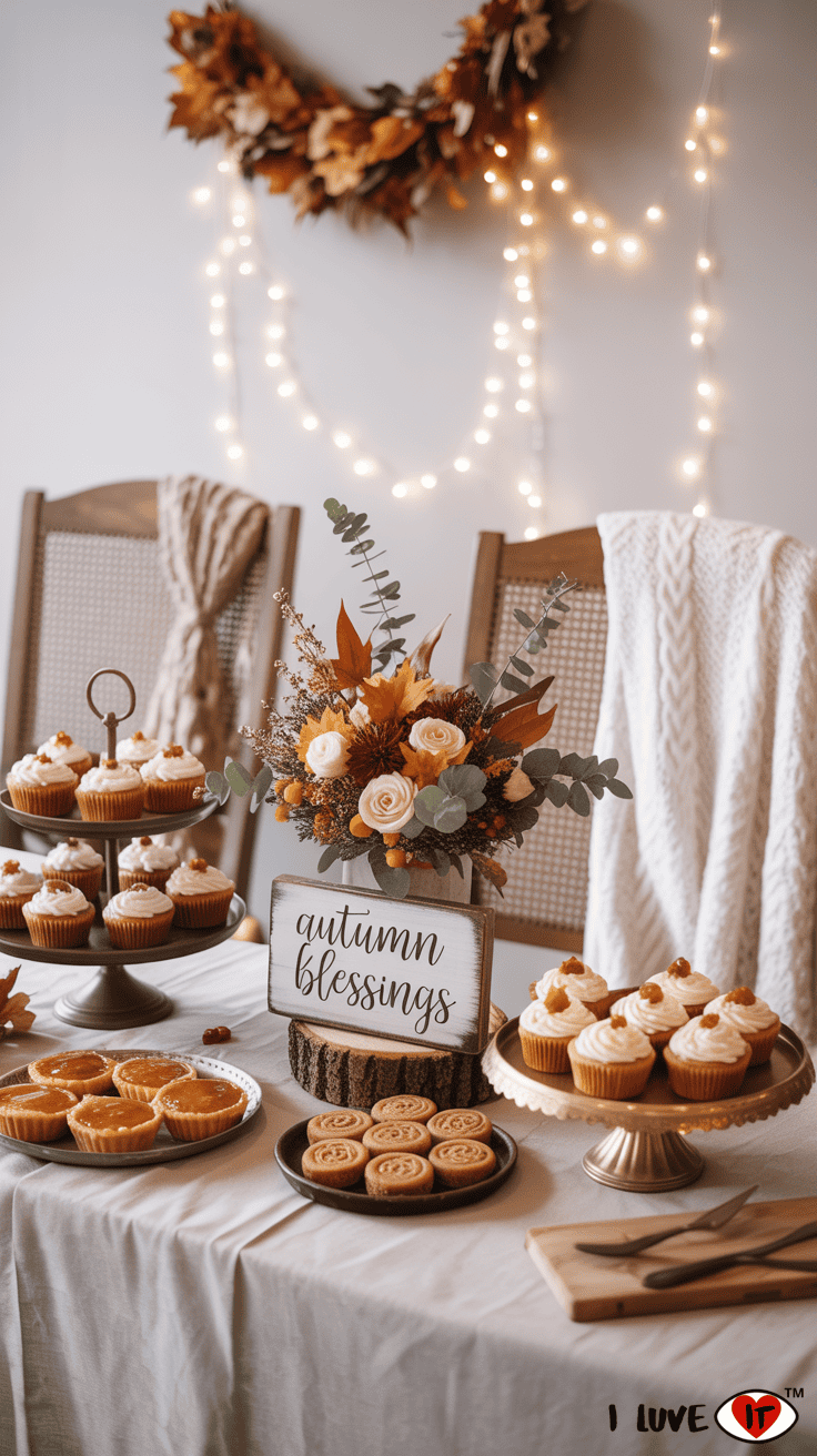 fall shower dessert ideas