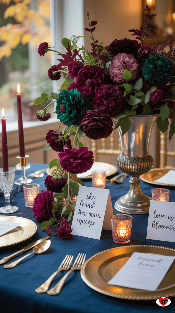 moody fall shower decor