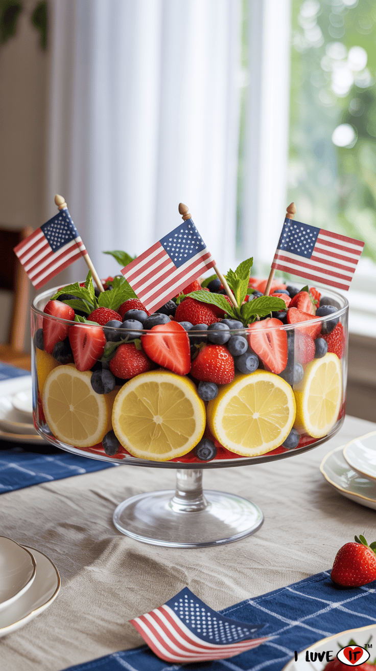 4th of July table decor
