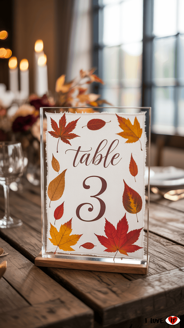 frame table number