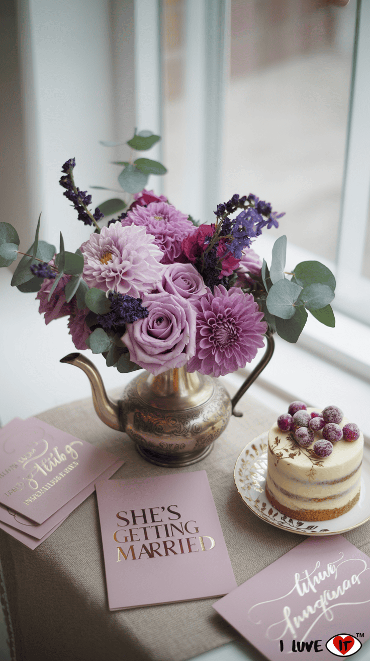 purple fall decor