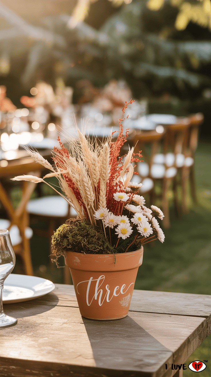 terracotta table number