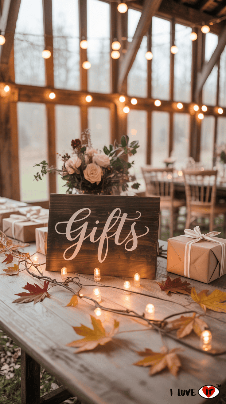 rustic fall sign